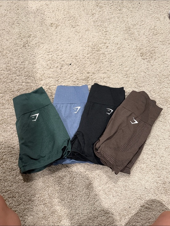 Gymshark Pants - Gymshark Vital Seamless High-Waist Leggings — Green, Blue, Black, Brown
